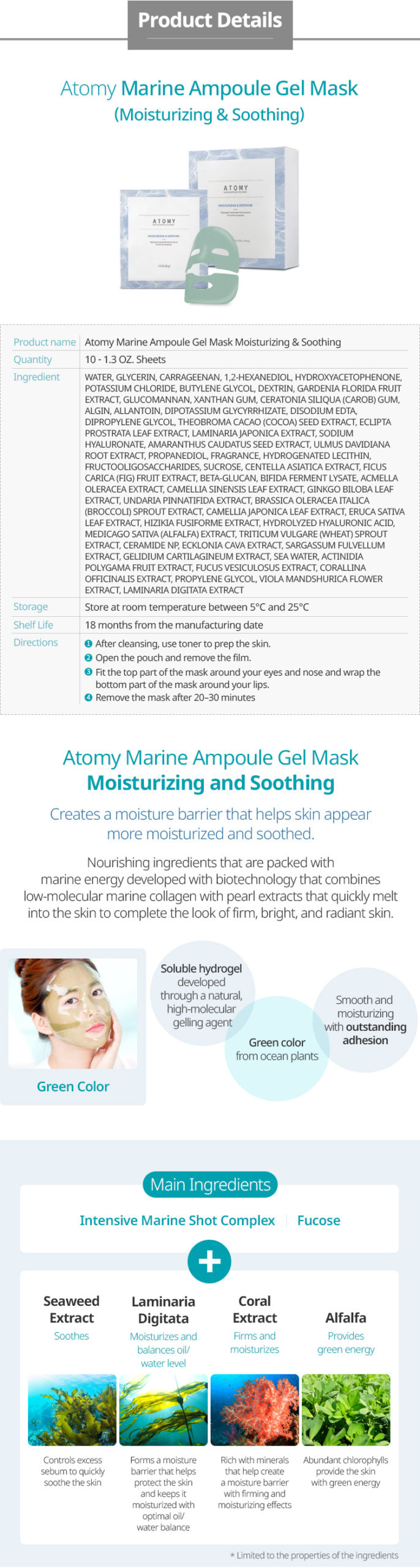 Marine Ampoule Gel Mask 5